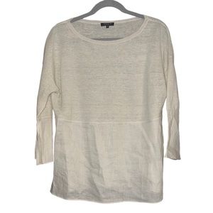 Lafayette, 148, New York 100% linen quarter sleeve blouse